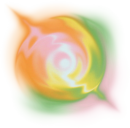 Abstract Liquid Glowing Semi-spiral Ripples