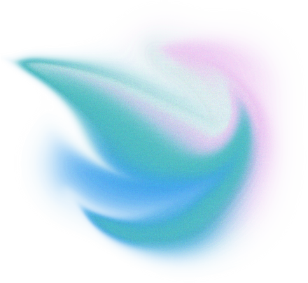 Abstract Liquid Glowing Soft Cool Flame