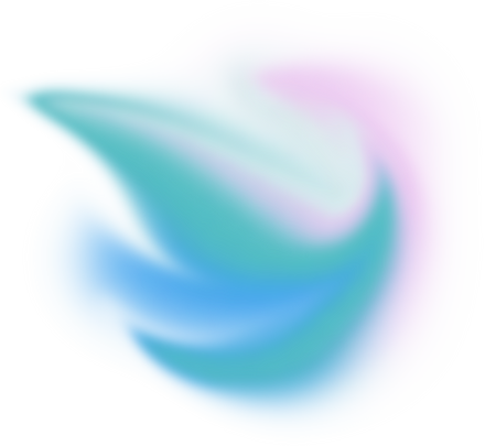 Abstract Liquid Glowing Soft Cool Flame